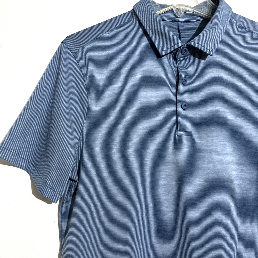 Lululemon Evolution Slim-Fit Stretch-Jersey Golf Polo Shirt - Navy Striped